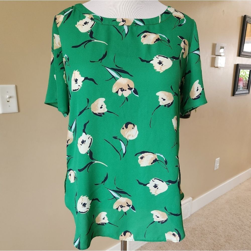 Banana Republic Factory floral blouse medium